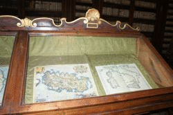 Presentacion de una investigacion sobre  mapas antiguos en la Biblioteca Casanatense in Roma